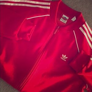 Red Adidas Zip-Up